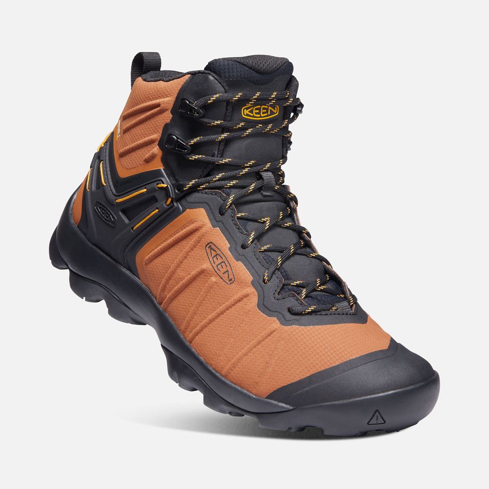 Bottes de Randonnée Keen Homme Orange/Noir | Venture Mid Waterproof | ZPFOH-4097